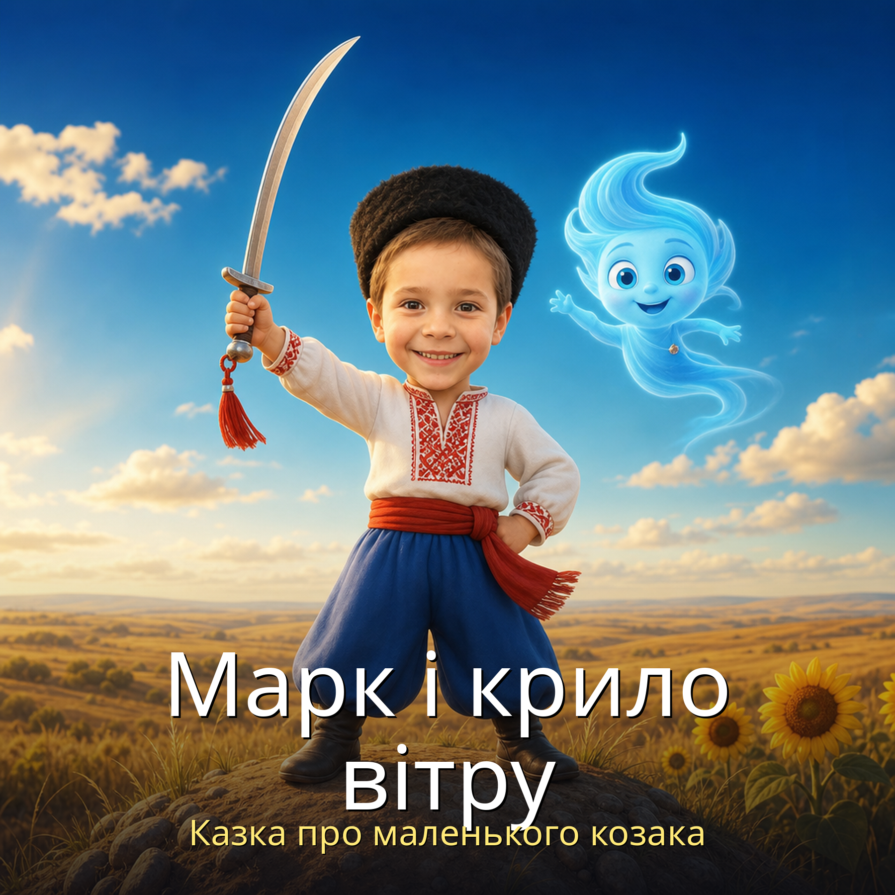 Personalized children's book in Ukrainian: “Марк і крило вітру”