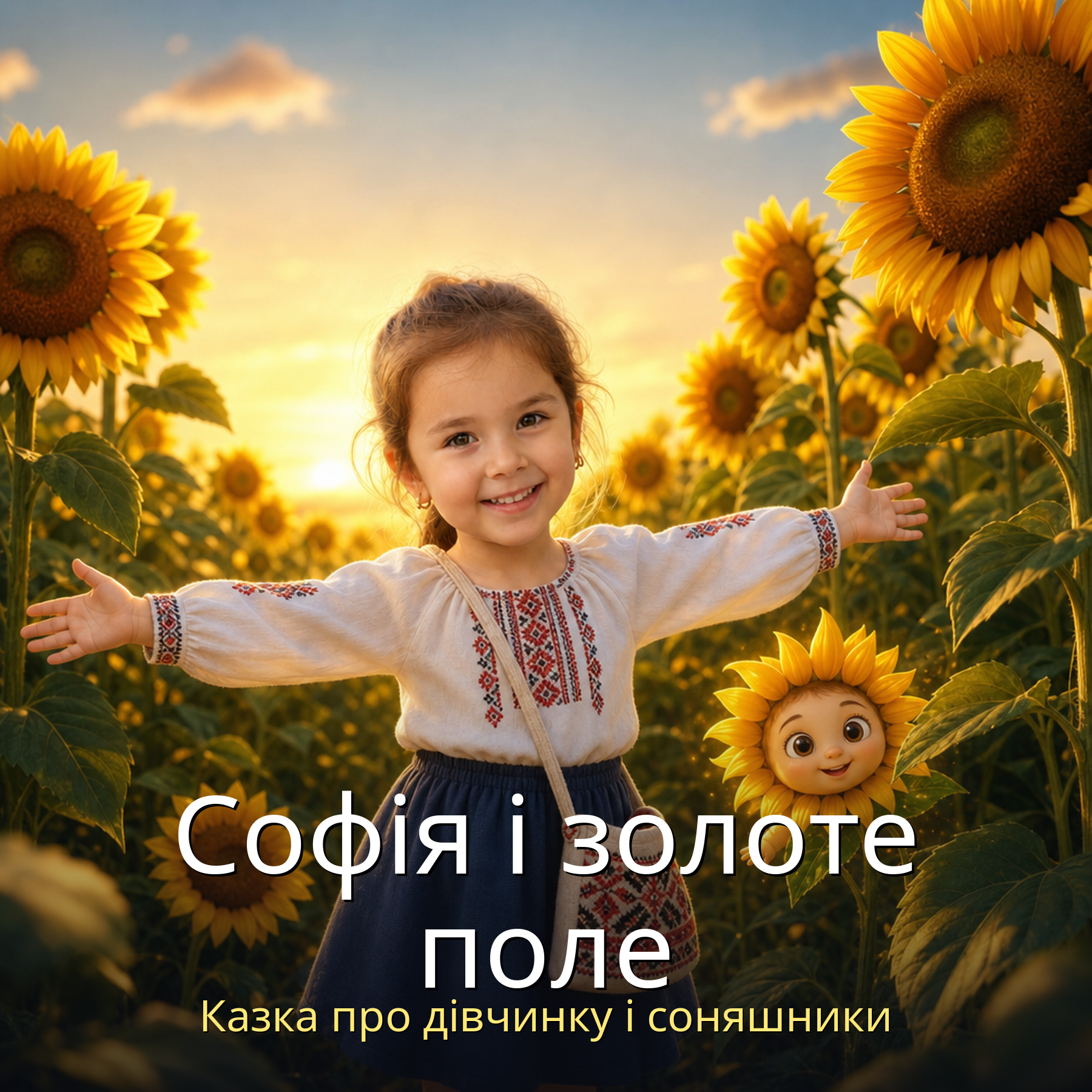 Personalized children's book in Ukrainian: “Софія і золоте поле”