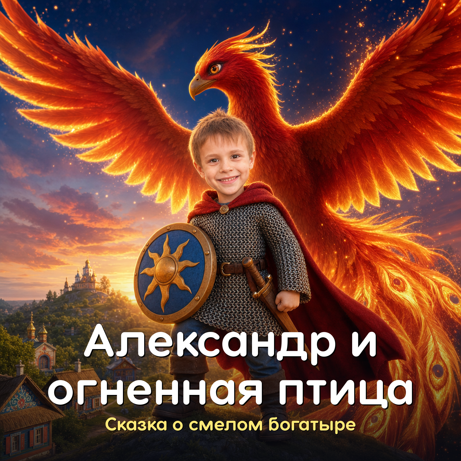 Personalized children's book in Russian: “Александр и огненная птица”
