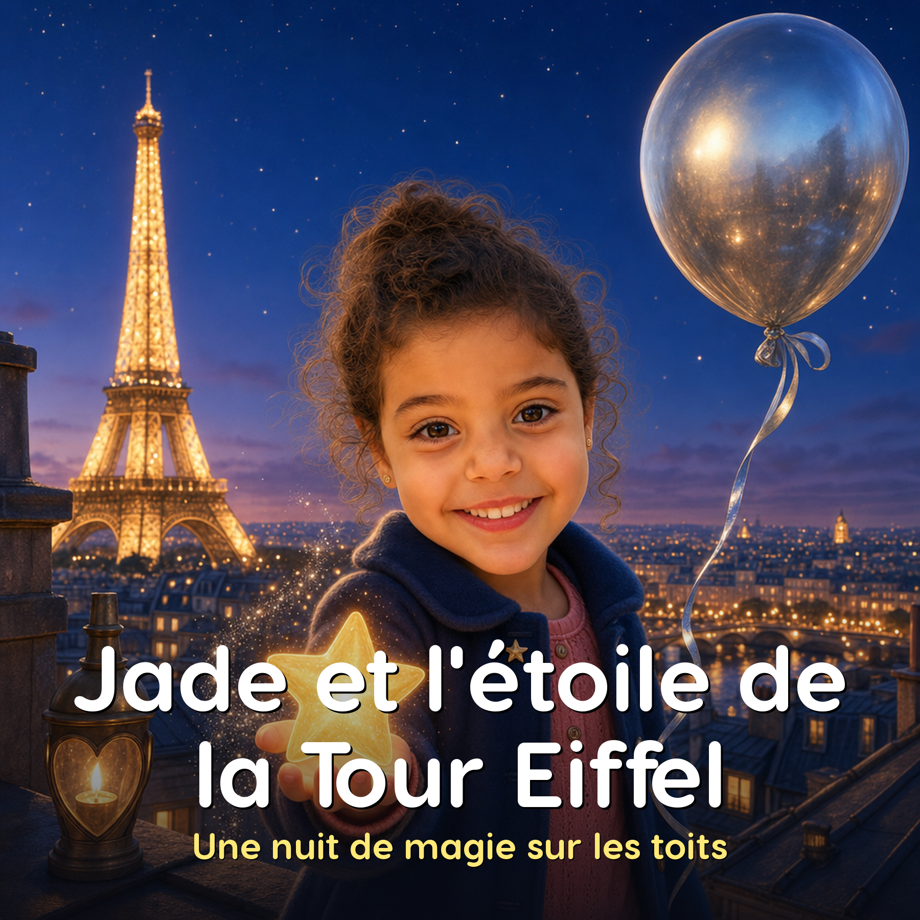 Personalized children's book in French: “Jade et l'étoile de la Tour Eiffel”